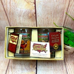 American Expedition Tumbler Glass Gift Set Wildlife Whitetail Majestic Deer